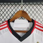 Camisa Flamengo Away 23/24 - Torcedor Masculino - Branca com Listras
