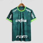 CAMISA PALMEIRAS HOME (1) 23/24 COM PATROCÍNIOS - TORCEDOR MASCULINA 