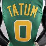 Boston Celtics Tatum #0 NBA Jersey - Silk Jogador - verde/amarelo