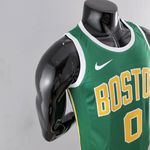 Boston Celtics Tatum #0 NBA Jersey - Silk Jogador - verde/amarelo