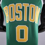 Boston Celtics Tatum #0 NBA Jersey - Silk Jogador - verde/amarelo
