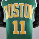Boston Celtics IRVING#11 Gold NBA Jersey - Silk Jogador- Verde/amarelo