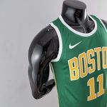 Boston Celtics IRVING#11 Gold NBA Jersey - Silk Jogador- Verde/amarelo