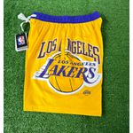 Shorts Treino Nba Lakers - Masculino - Amarelo/Roxo