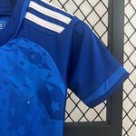 Conjunto Infantil Cruzeiro Home I 24/25- Azul/Branco