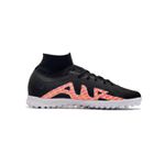 Chuteira Society Nike Air Zoom Mercurial (TF) - Preto/Laranja - Botinha