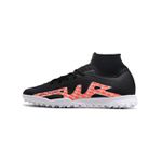 Chuteira Society Nike Air Zoom Mercurial (TF) - Preto/Laranja - Botinha