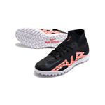 Chuteira Society Nike Air Zoom Mercurial (TF) - Preto/Laranja - Botinha