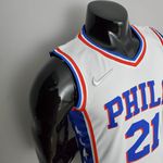 NBA Jersey Philadelphia 76ers EMBIID#21 Branca Especial 75 Anos