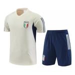 Conjunto De Treino Camisa + Short Itália 23/24 - Masculino Bege