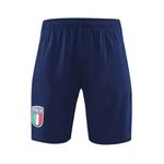Conjunto De Treino Camisa + Short Itália 23/24 - Masculino Azul/bege
