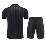 Conjunto De Treino Camisa + Short Manchester United 23/24 - Masculino Preto Listrada