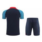 Conjunto De Treino Camisa + Short Portugal 23/24 - Azul Marinho (manga azul)