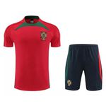 Conjunto De Treino Camisa + Short Portugal 23/24 - Masculino Vermelho