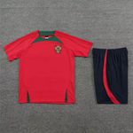 Conjunto De Treino Camisa + Short Portugal 23/24 - Masculino Vermelho