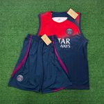 Conjunto Treino Paris Saint Germain PSG Regata e Short 23/24 - Azul