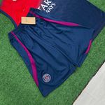 Conjunto Treino Paris Saint Germain PSG Regata e Short 23/24 - Azul