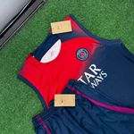 Conjunto Treino Paris Saint Germain PSG Regata e Short 23/24 - Azul