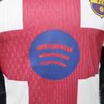 Camisa Barcelona 26/27 - Bege/Vermelho - Jogador Masculina