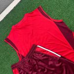 Conjunto Treino Internacional Regata e short 2024/25 Vermelho/Vinho