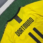 Camisa Retrô Borussia Dortmund Home I 19/20 - Reus #11 - Amarela/Preta - Torcedor Masculina (Forma mais Justa)