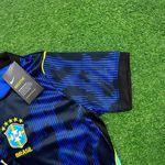 Conjunto Infantil Brasil Away II 26/27 – Azul – Jordan (SHORT AZUL)