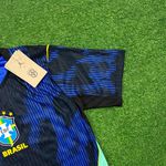 (JOGADOR) Camisa Seleção Brasil Away II Copa do Mundo 2026 - Azul e Preta - Jogador Masculina