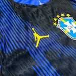 (JOGADOR) Camisa Seleção Brasil Away II Copa do Mundo 2026 - Azul e Preta - Jogador Masculina