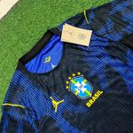 (JOGADOR) Camisa Seleção Brasil Away II Copa do Mundo 2026 - Azul e Preta - Jogador Masculina