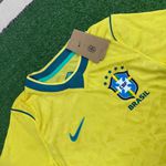 (jogador) Camisa Seleção Brasil I Copa Do Mundo 2026 - Amarelo - Masculina