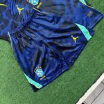 Conjunto Infantil Brasil Away II 26/27 – Azul – Jordan (SHORT AZUL)
