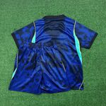 Conjunto Infantil Brasil Away II 26/27 – Azul – Jordan (SHORT AZUL)