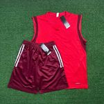 Conjunto Treino Internacional Regata e short 2024/25 Vermelho/Vinho