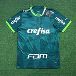 CAMISA PALMEIRAS HOME (1) 23/24 COM PATROCÍNIOS - TORCEDOR MASCULINA 
