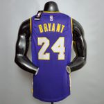 Nba Lakers Silk (jogador) Bryant Camisa 24 (símbolo branco)