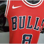 Nba Chicago Bulls Silk (jogador) Lavine Camisa 8