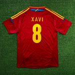 Camisa Espanha Home 2012/13 – Xavi #8 – Vermelha – Torcedor