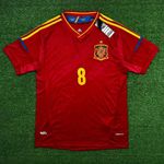 Camisa Espanha Home 2012/13 – Xavi #8 – Vermelha – Torcedor