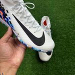 Chuteira Society Nike Air Zoom Mercurial Vapor 16 Elite (TF) – Branco/Azul (BOTINHA)