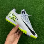 Chuteira Society Nike Mercurial Vapor 16 Elite (TF) – Cinza/Verde 