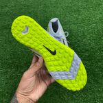 Chuteira Society Nike Mercurial Vapor 16 Elite (TF) – Cinza/Verde 