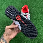 Chuteira Society Nike Tiempo (tf) - Branco/laranja (NIKE PRETO)