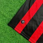 Camisa Retrô Ac Milan Home I Pirlo #21 08/09 - Vermelha E Preta