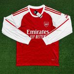 Manga Longa Arsenal Home I 25/26 – Vermelha – Torcedor Masculina (BORDADO)