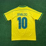 Camisa Retrô Brasil 1998 - Rivaldo #10