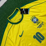 Camisa Retrô Brasil 1998 - Rivaldo #10