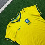 (QUALIDADE AMERICANA) Camisa Brasil Home I - Copa Do Mundo 2026 – Amarela – Feminina