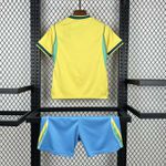 Conjunto Infantil Brasil Home I 26/27 – Amarelo E Azul 