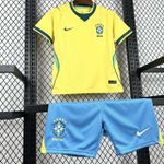 Conjunto Infantil Brasil Home I 26/27 – Amarelo E Azul 
