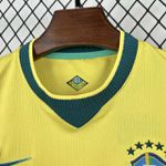 Conjunto Infantil Brasil Home I 26/27 – Amarelo E Azul 